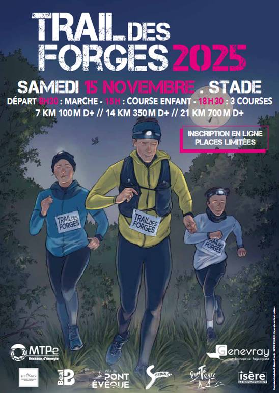 LE TRAIL DES FORGES DU 16 NOVEMBRE 2024 !